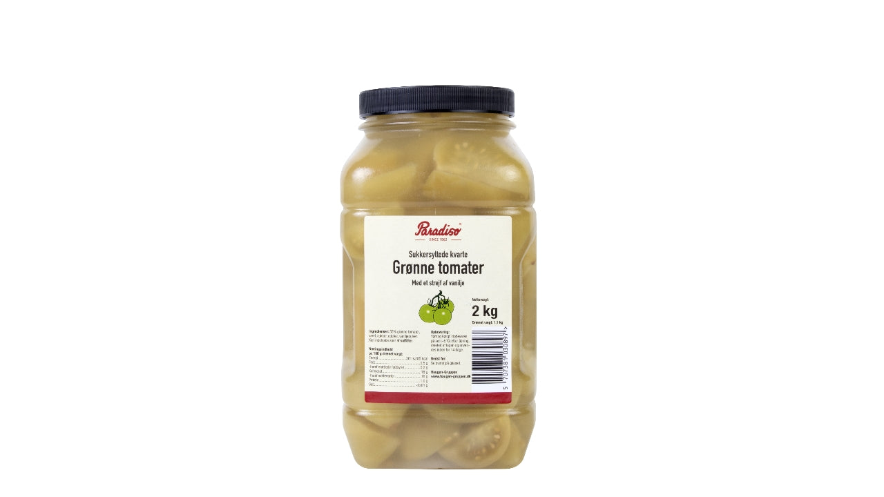 Grønne tomater kvarte 1,1kg