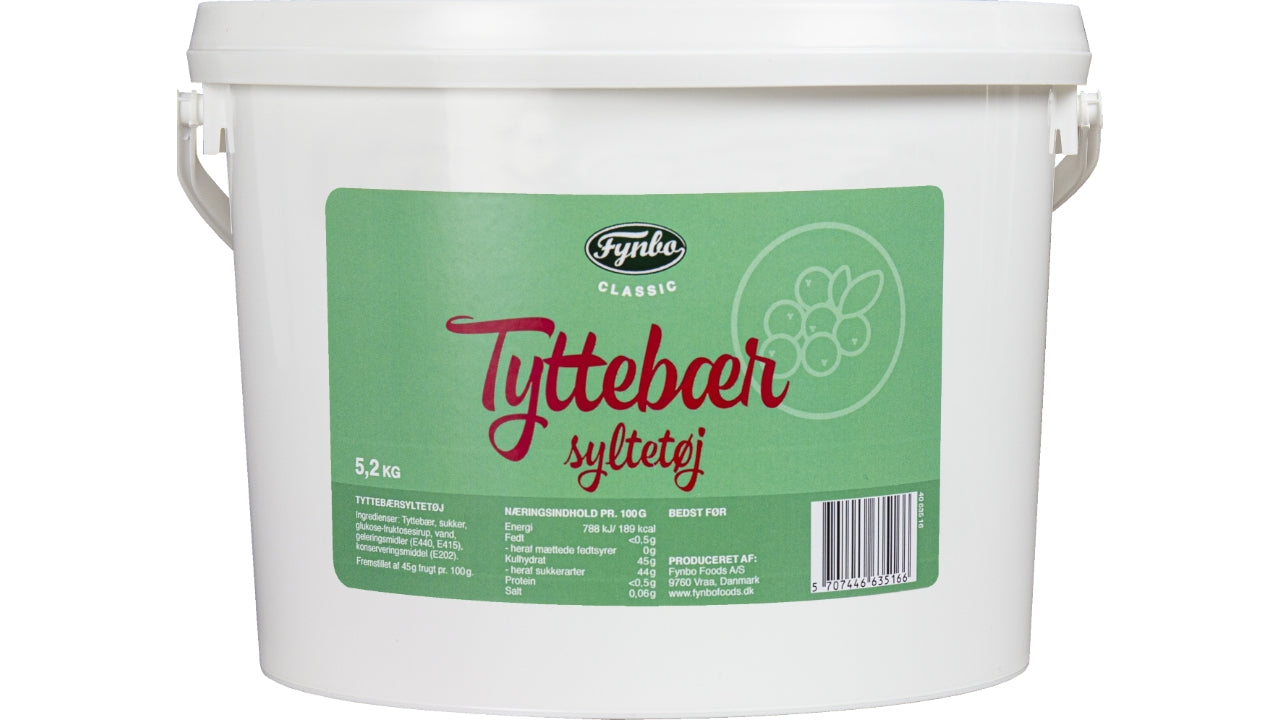 Tyttebær syltetøj 5,2kg