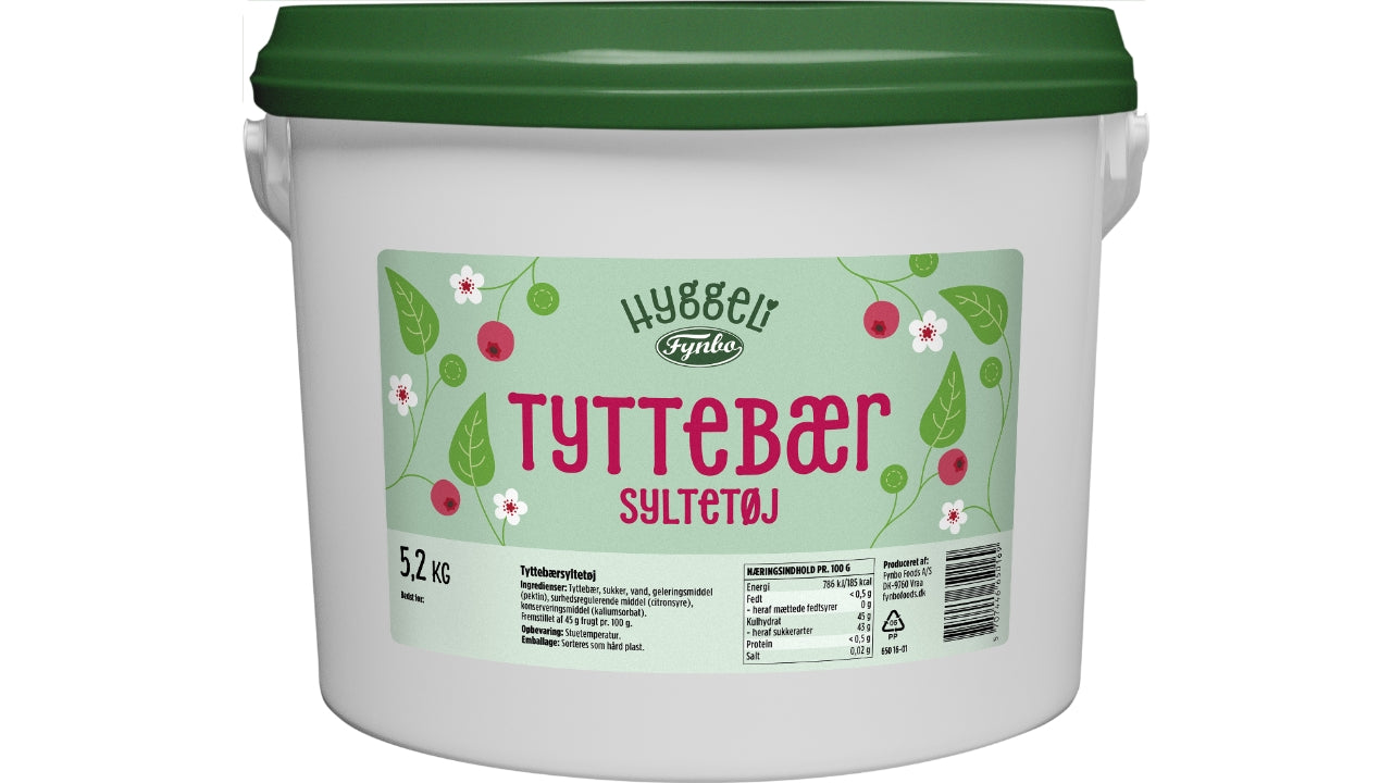 Tyttebær syltetøj 5,2kg