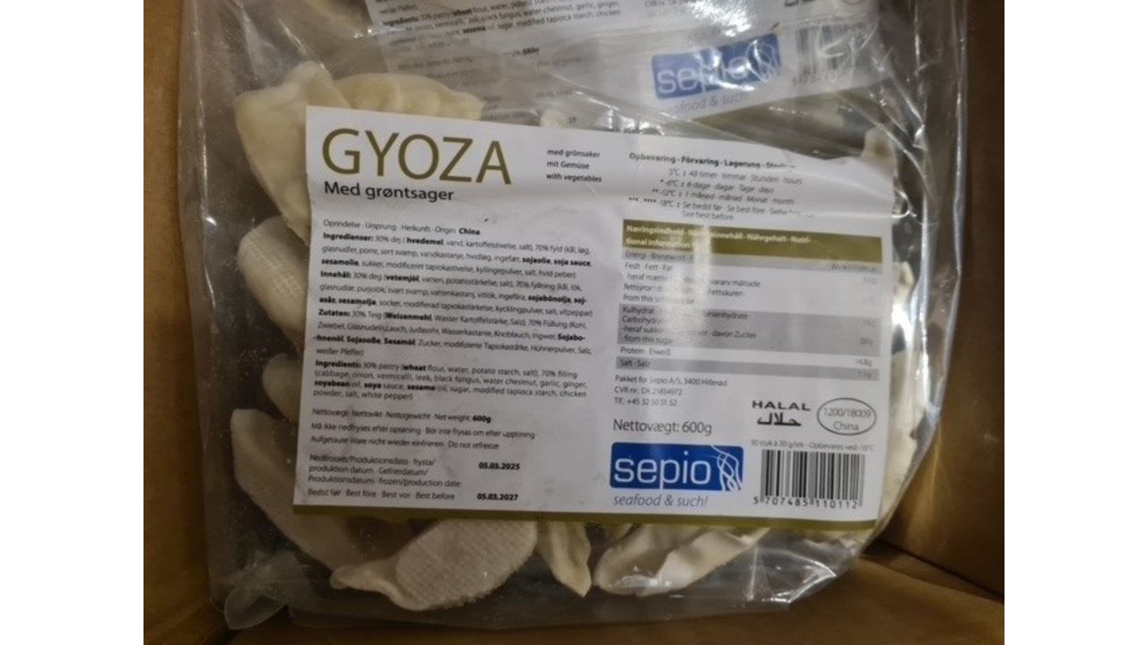 Gyoza med grøntsager 20g/600g