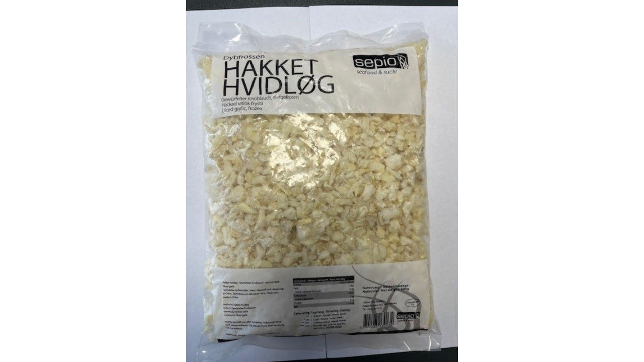 Hvidløg i tern 500g