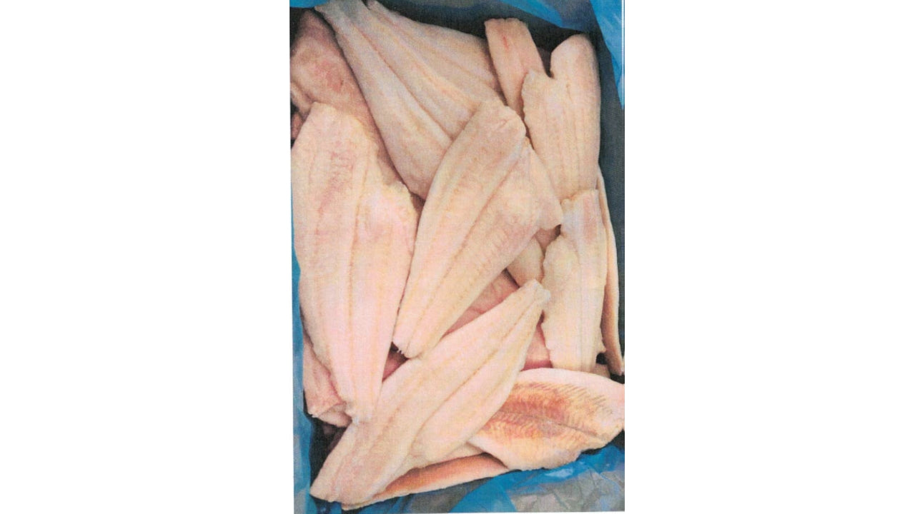 Rødspættefilet naturel 70-120g 5kg/4kg
