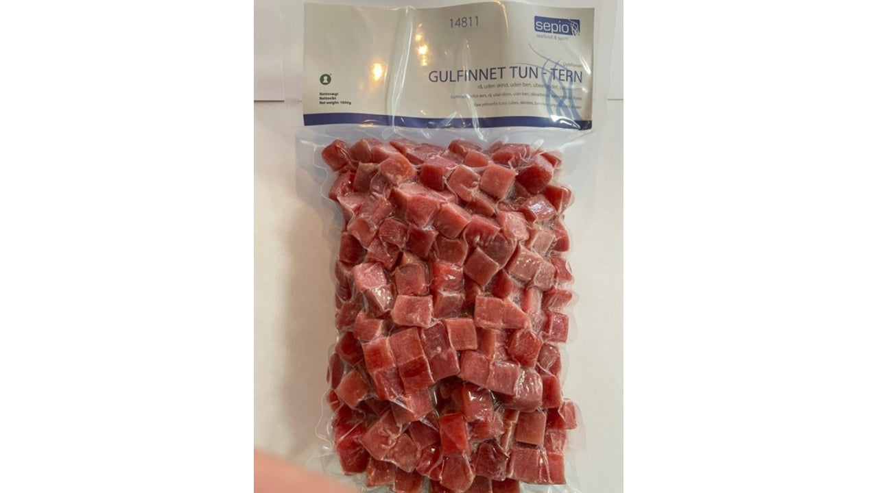 Rød tun i tern 500g