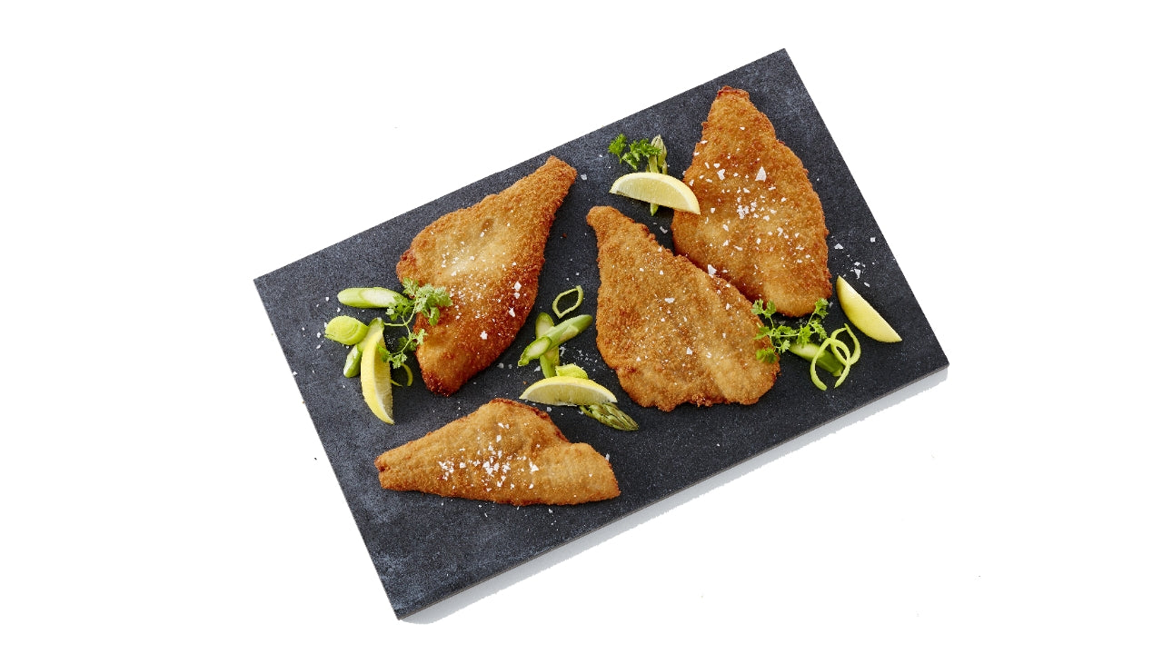 Rødspættefilet paneret 100-130g 2,5kg