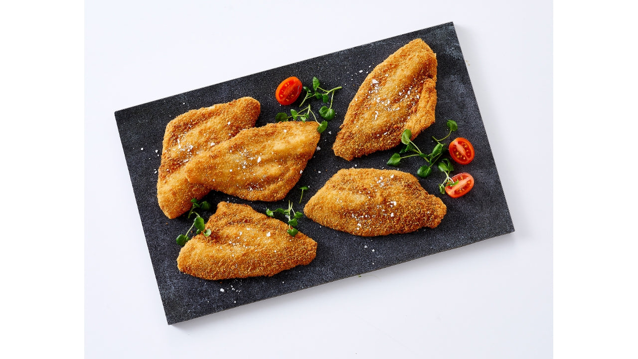 Paneret rødspættefilet 70-100g 2,5kg