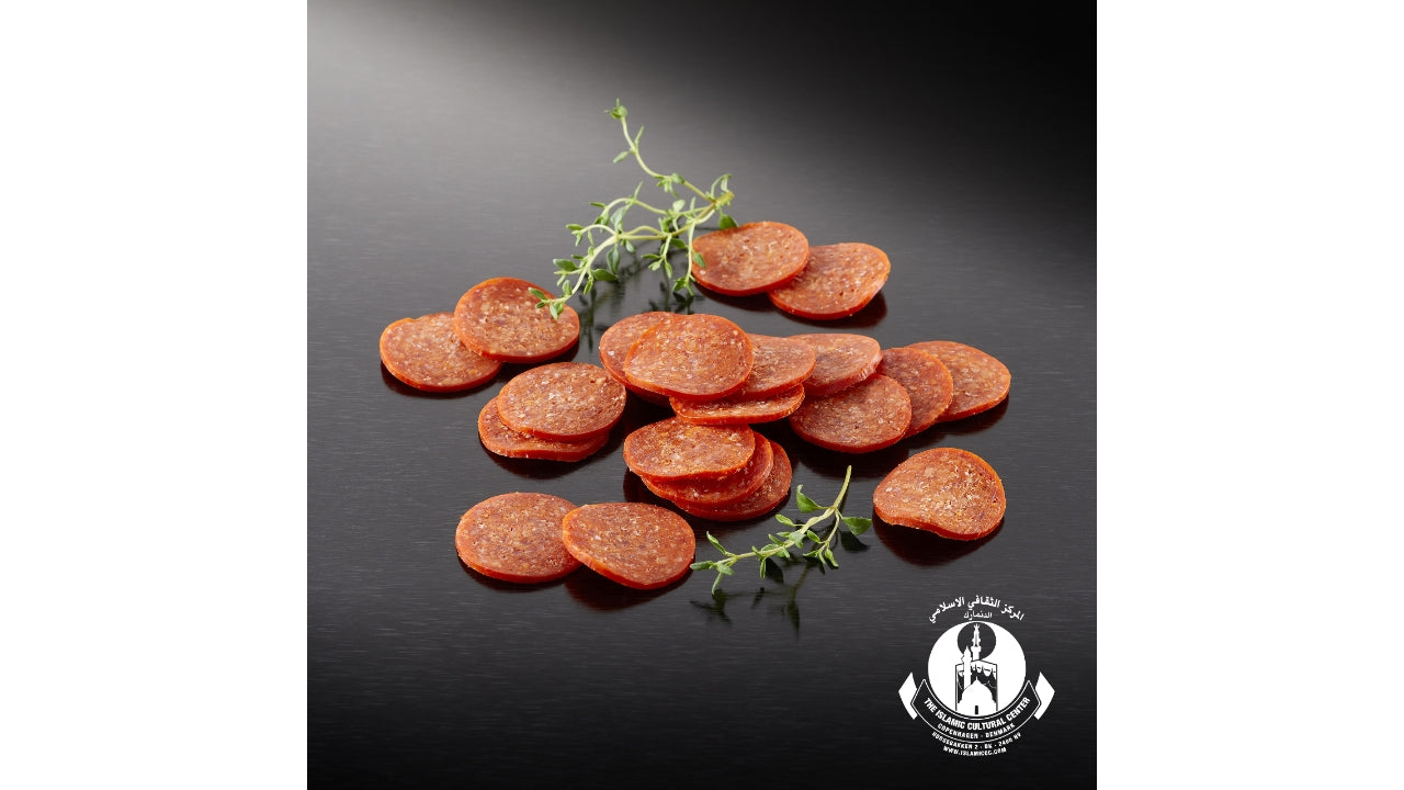 Pepperoni halal i skiver 1000g