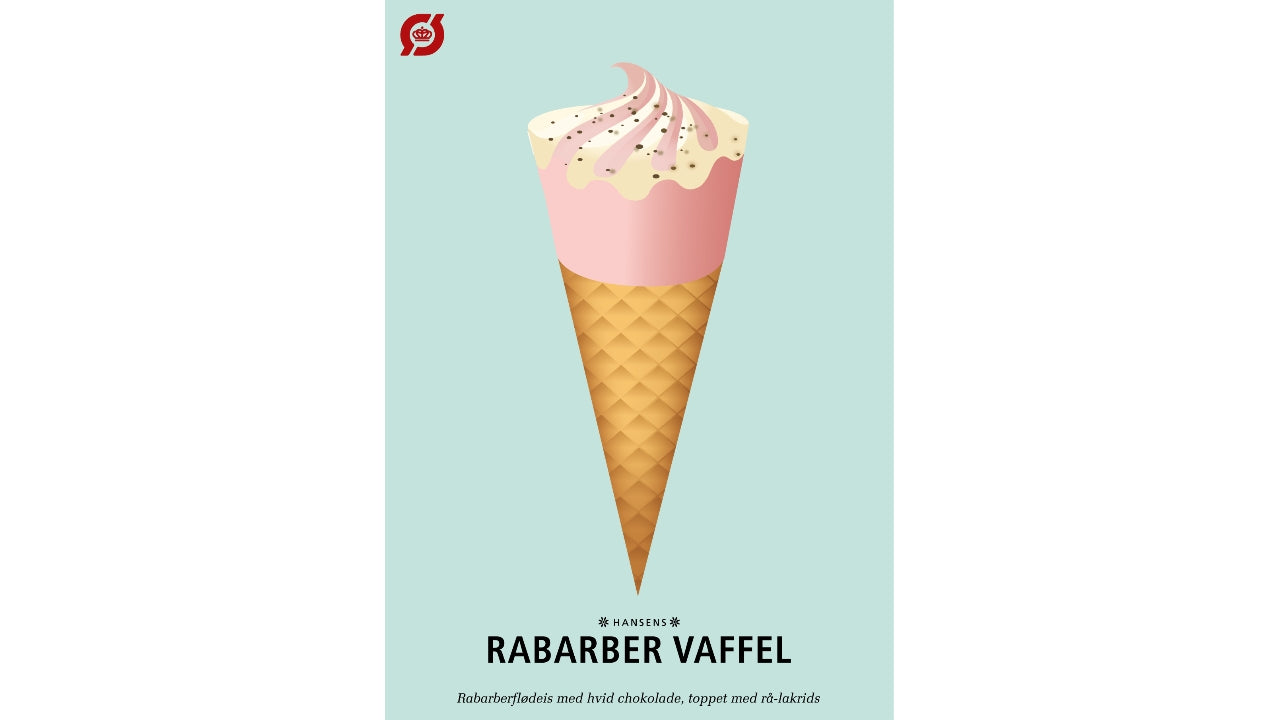 Øko Rabarber isvaffel 16x125ml