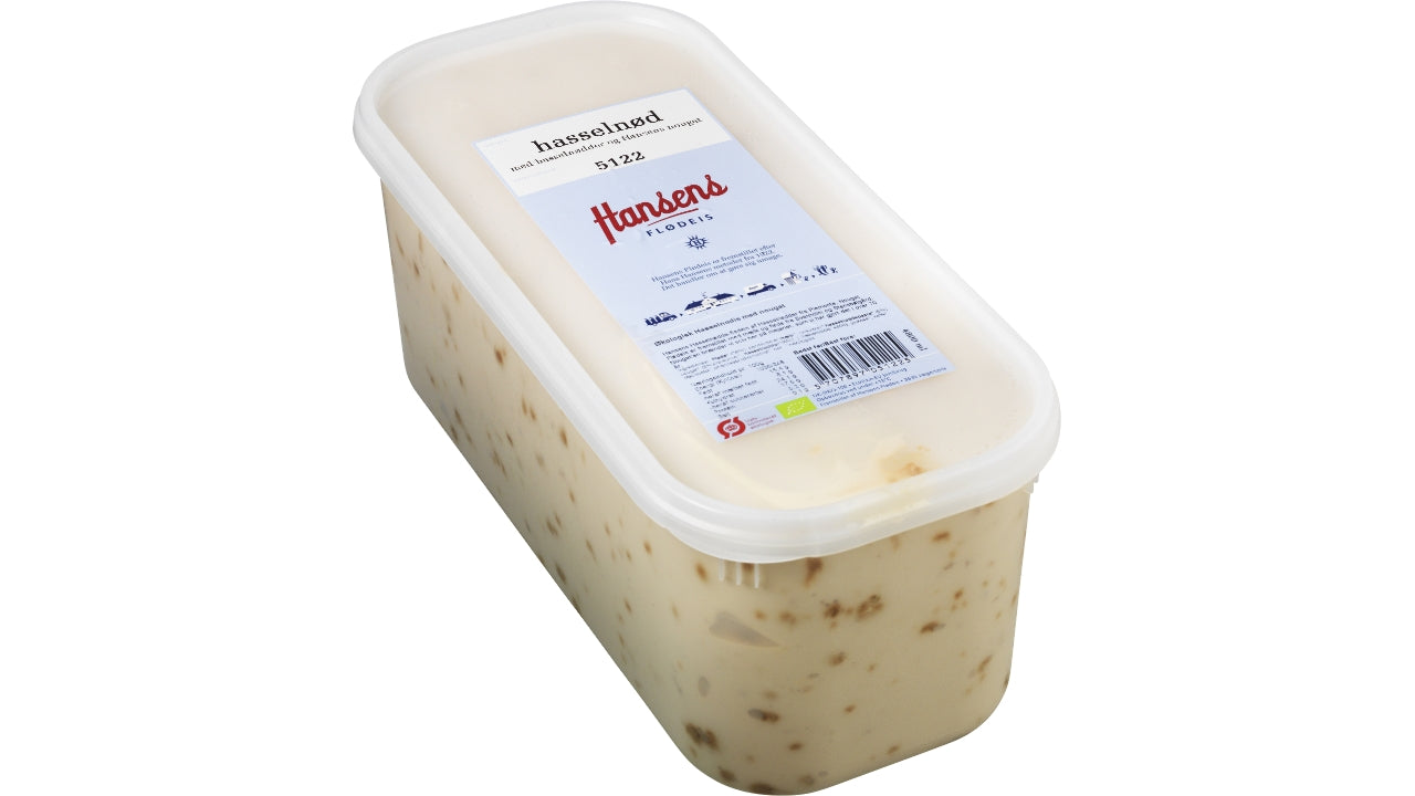Øko Hasselnød/nougat flødeis 4800ml