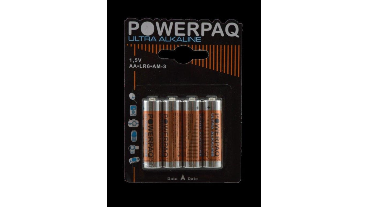Powerpaq batteri LR6 AA 4stk