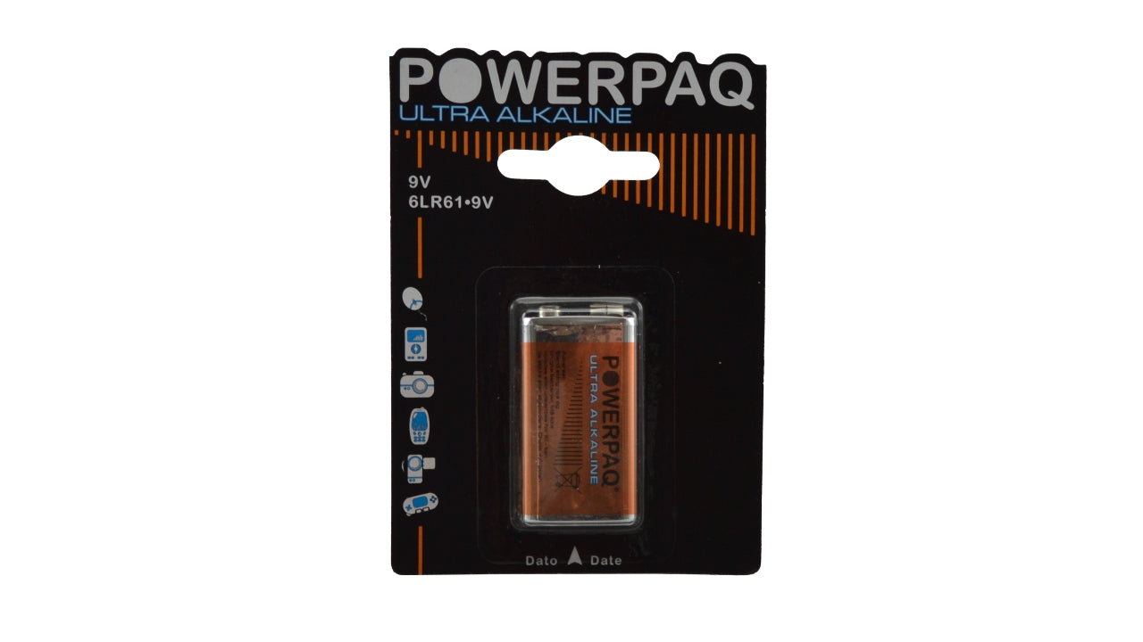 Powerpaq batteri 6LR61 9V 1stk