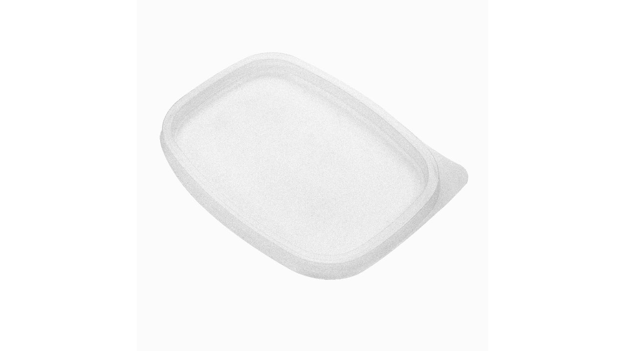 Plastlåg oval Transparent 50stk