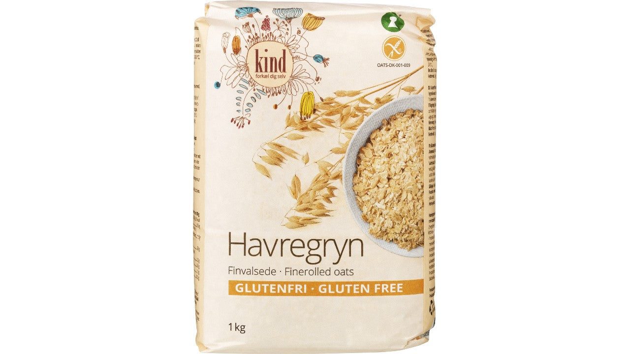 Havregryn glutenfri finvalset 1kg