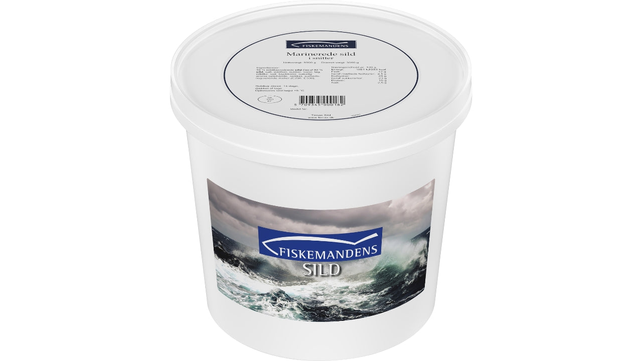 Marinerede sild i snitter 5,9kg/3kg