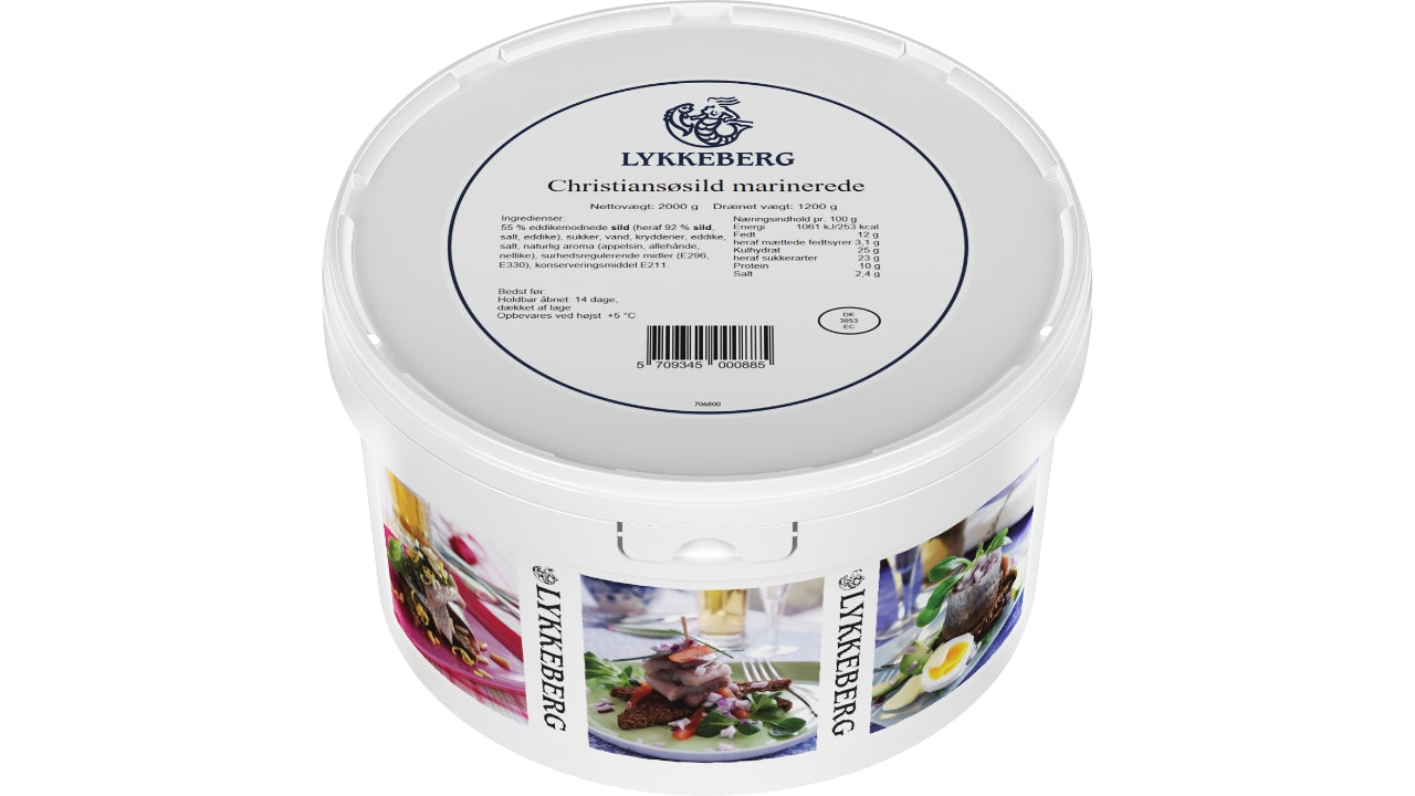 Christians ø sild marinerede 2/1,2kg