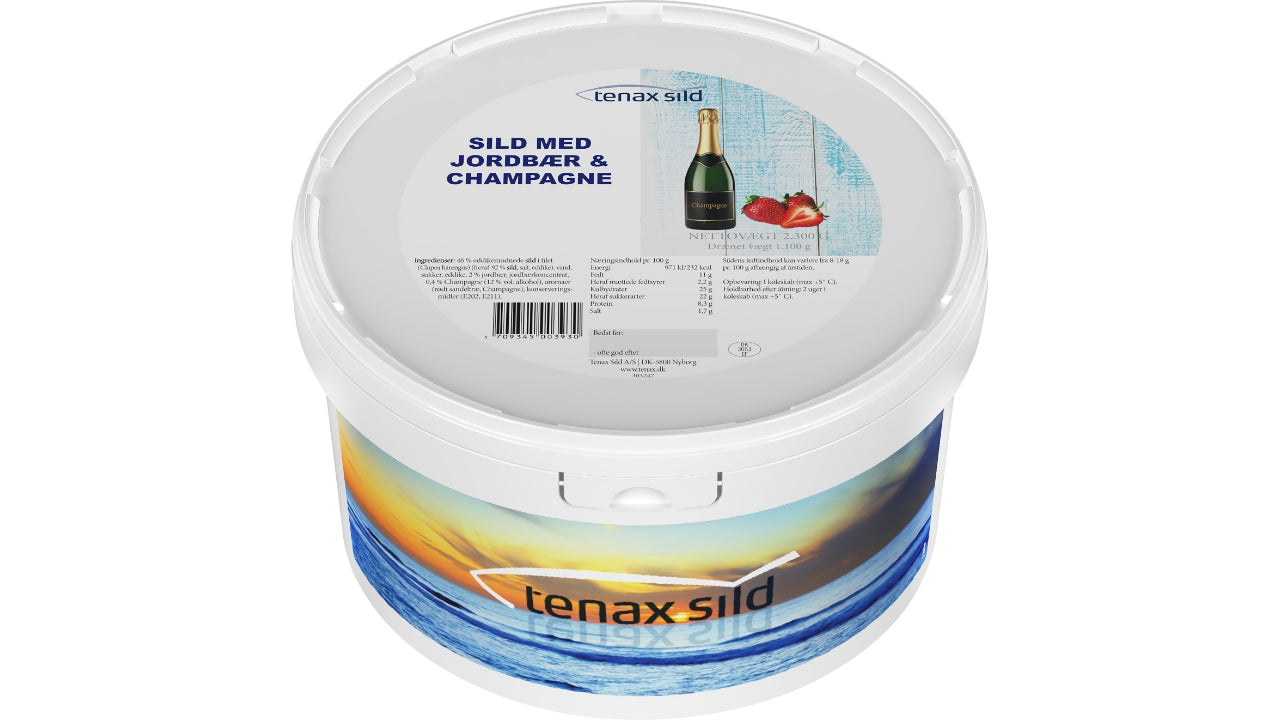 Sild jordbær & champagne 2,3/1,2kg