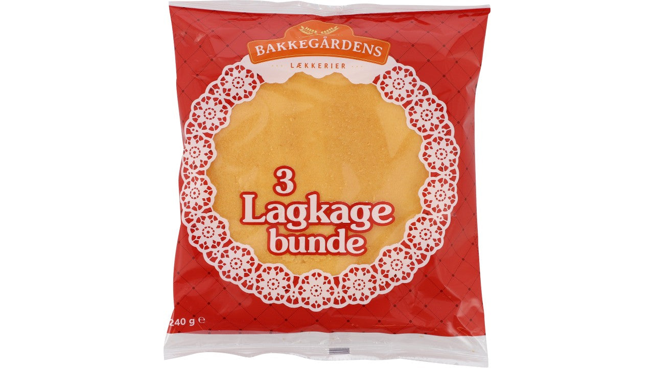 Lagkagebunde 3-lags 240g