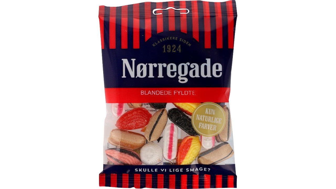Blandede fyldte bolcher 100g