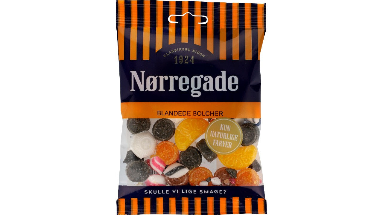 Blandede massive bolcher 100g