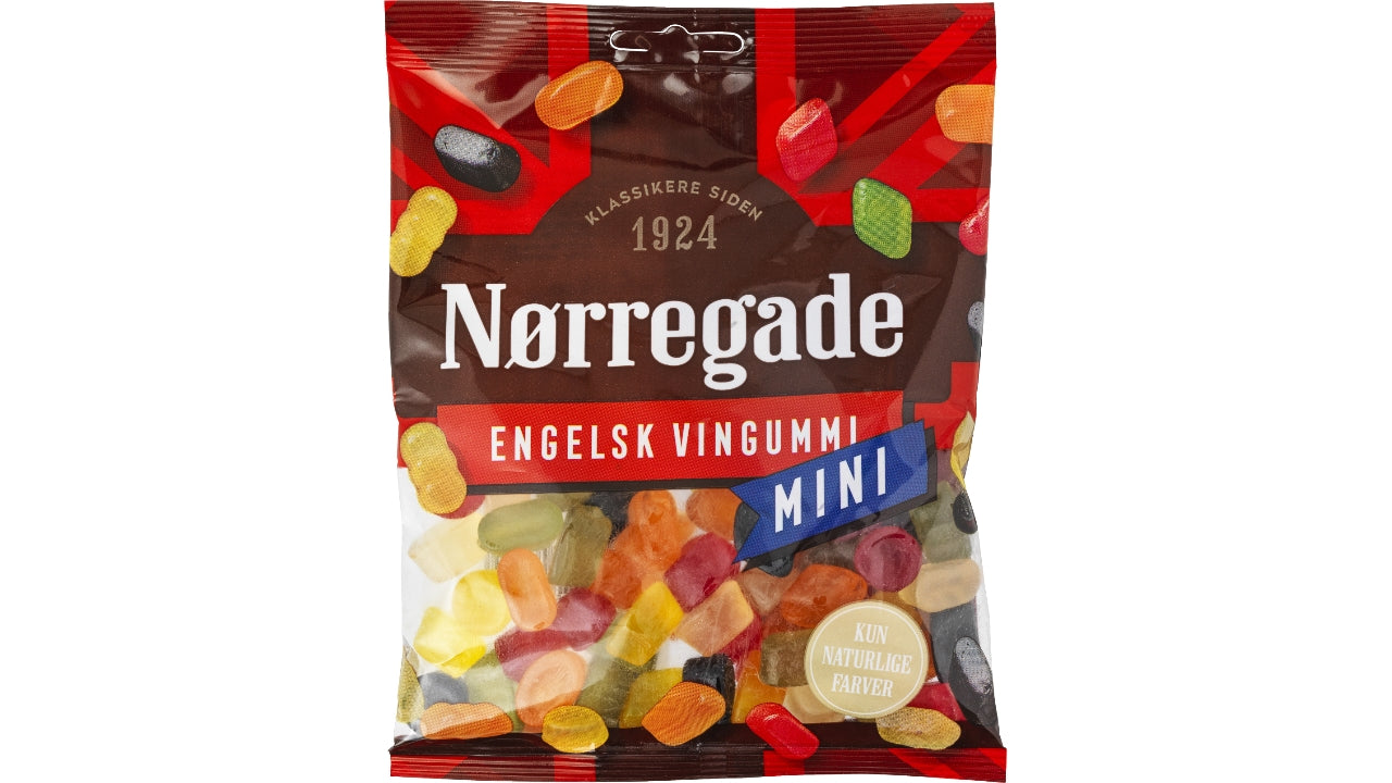 Mini Engelske vingummi 160g