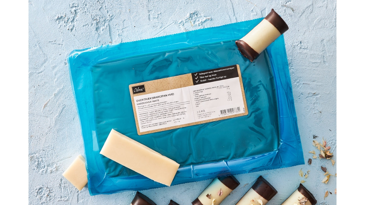 Overtræksmarcipan hvid 2,5kg