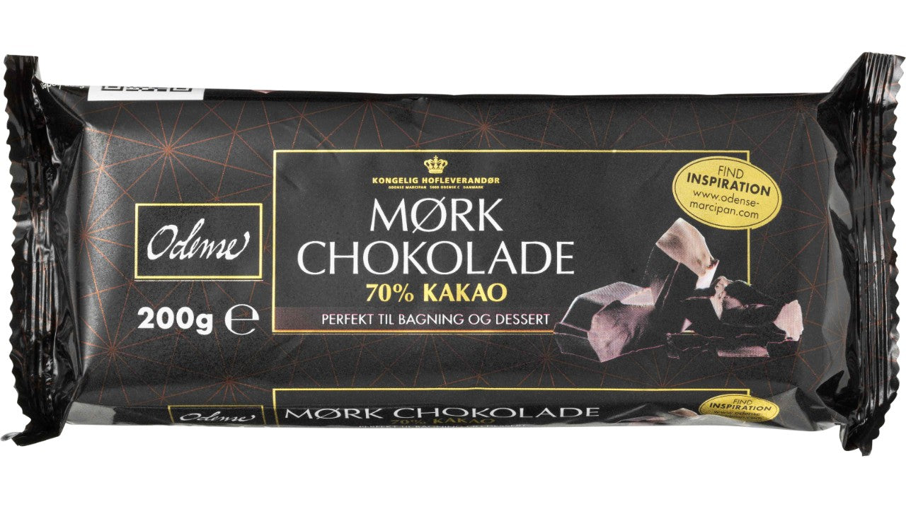 Odense mørk chokolade 70% 200g