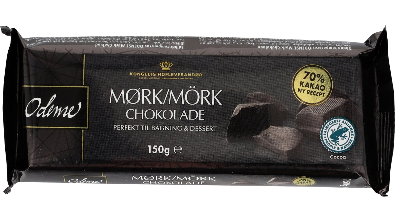 Mørk blokchokolade 70% 150g