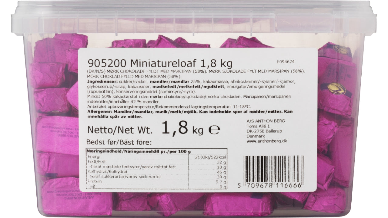 Miniaturebrød 170stk