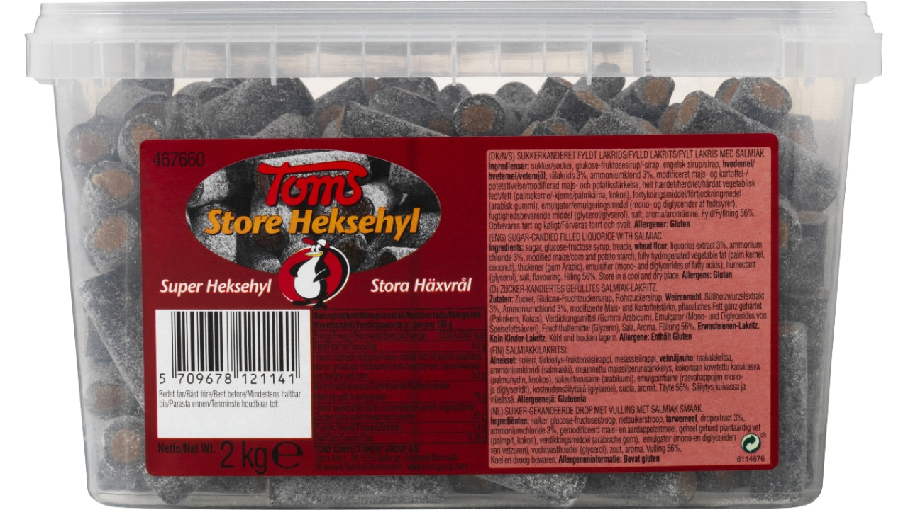 Toms store heksehyl stykker 2kg