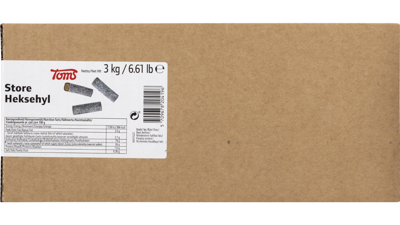 Toms store heksehyl stykker 3kg