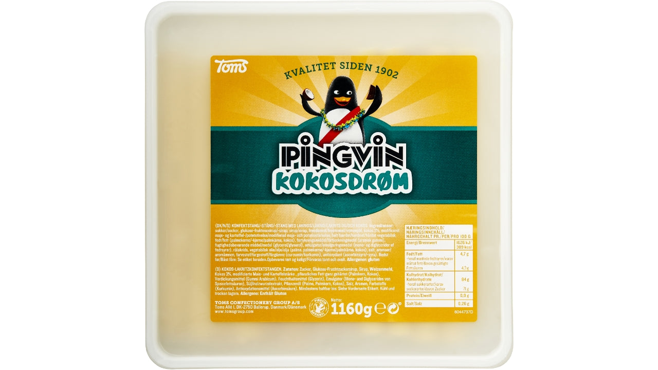 Toms Kokos stænger uindk 40x29g