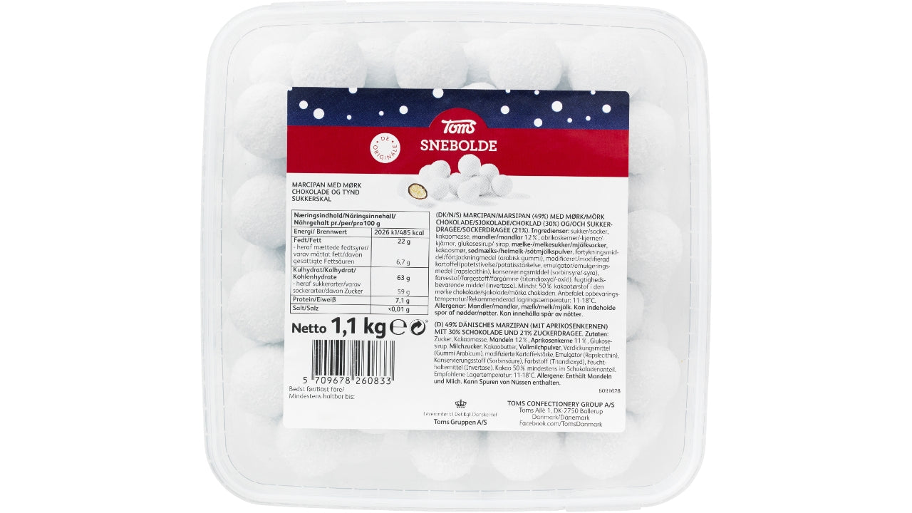 Toms snebolde 1100g
