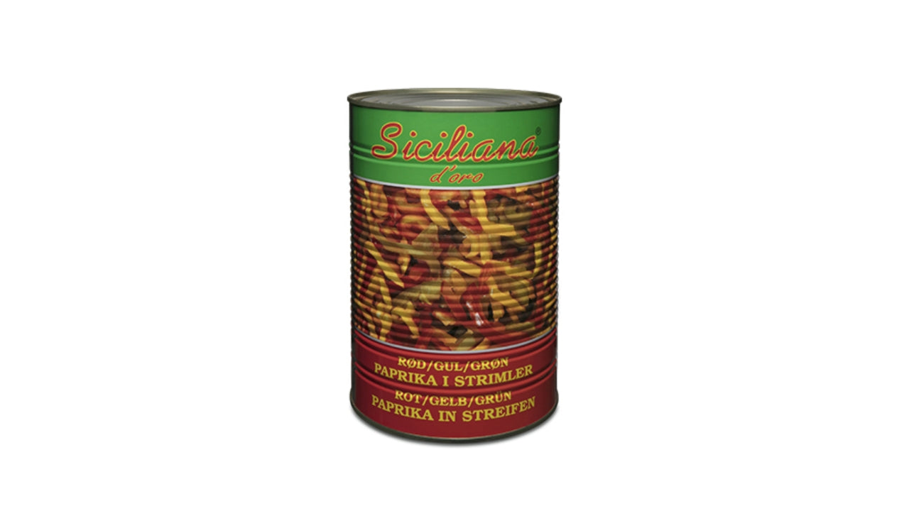 Paprika strimler 4,5kg2,3kg
