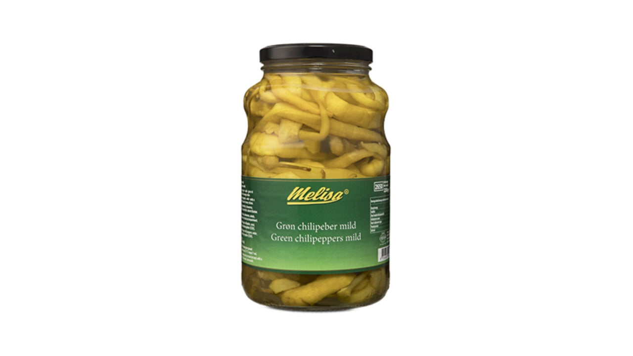 Grøn chilipeber mild 3kg