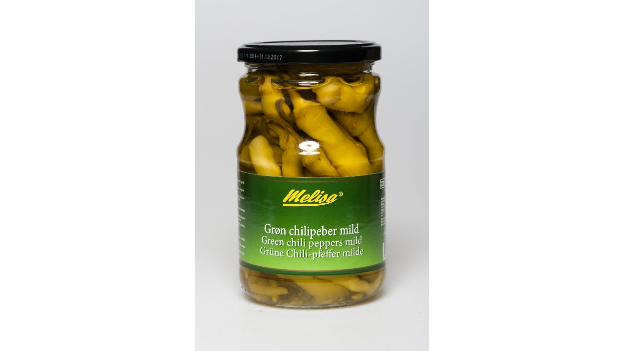 Chilipeber mild grønne 680g