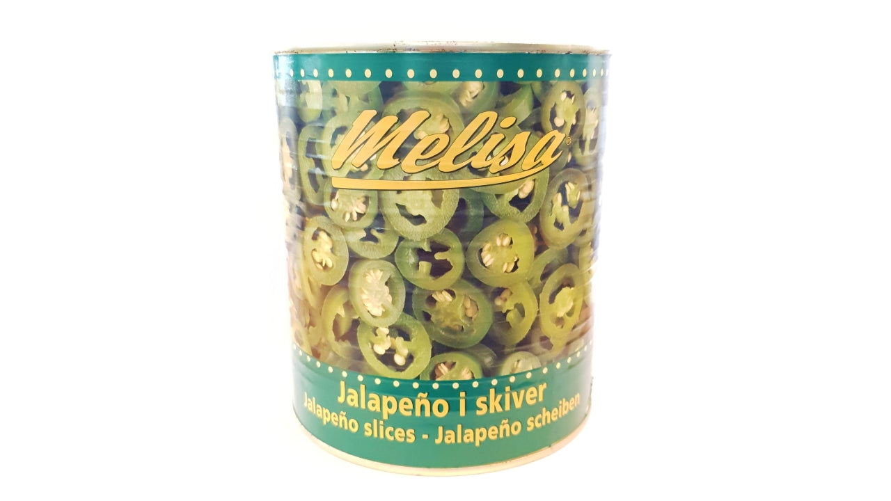 Jalapenos grønne i skiver 3kg/1,7kg