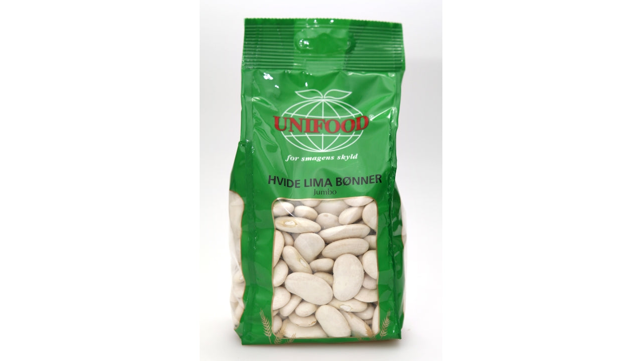 Bønner lima hvide (butter) 500g