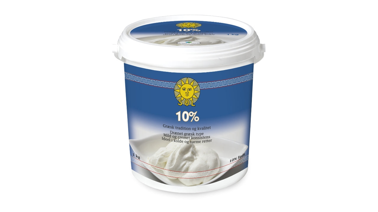 Yoghurt 10% fast drænet 1kg
