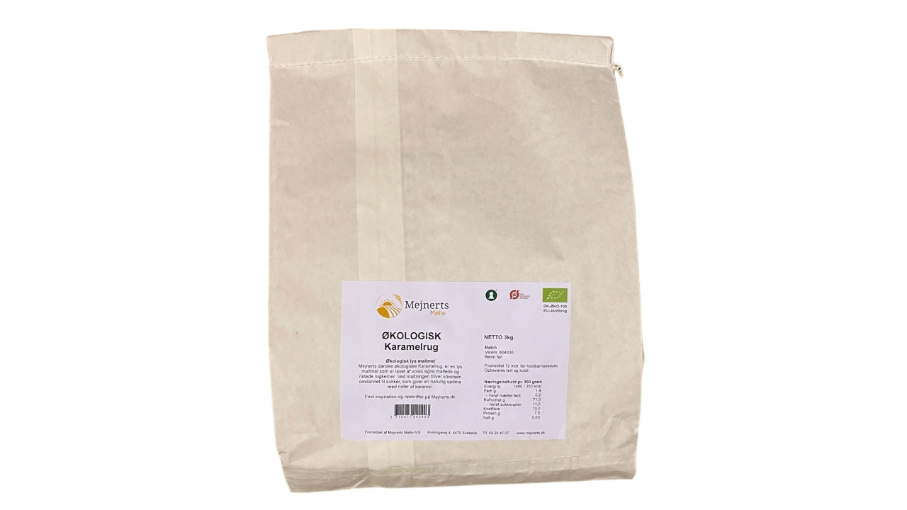 Øko Karamelrug lys maltmel 3kg