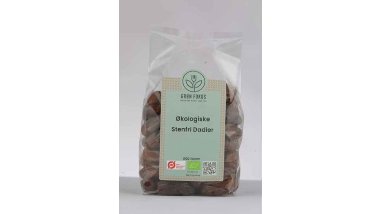 Øko Dadler stenfri 500g
