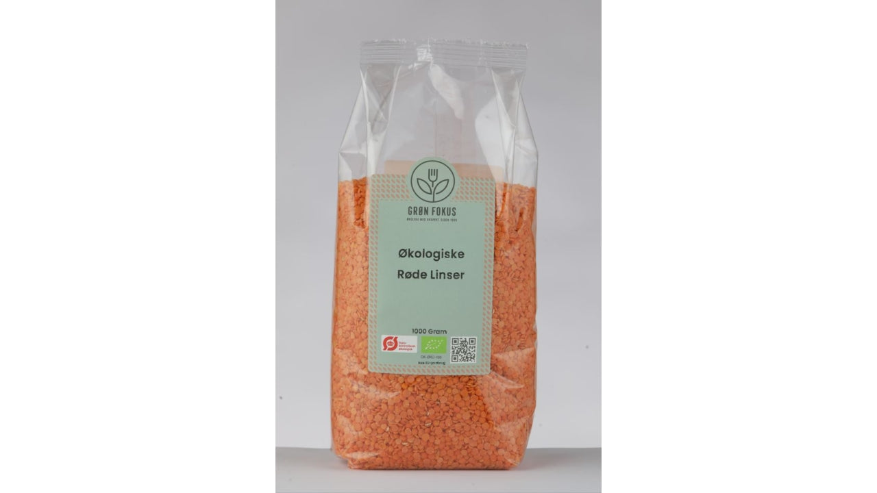 Øko Linser, røde 1kg