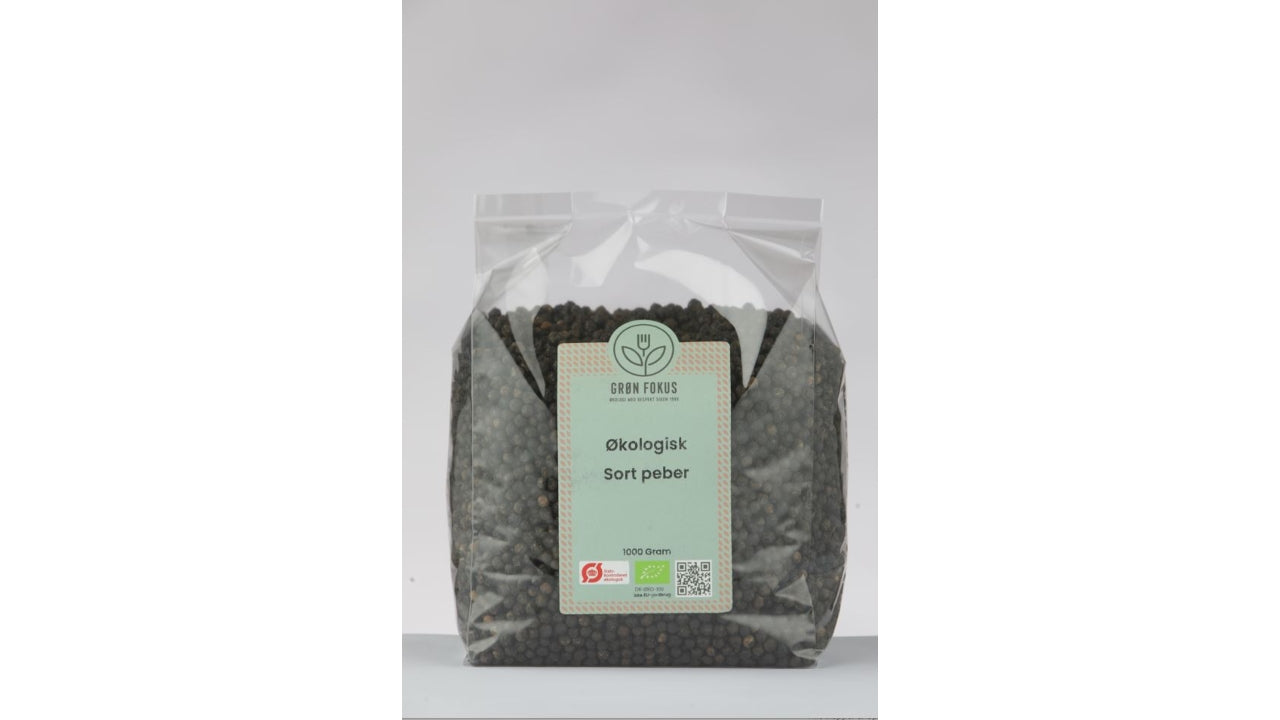 Øko Peber sort hel 1kg