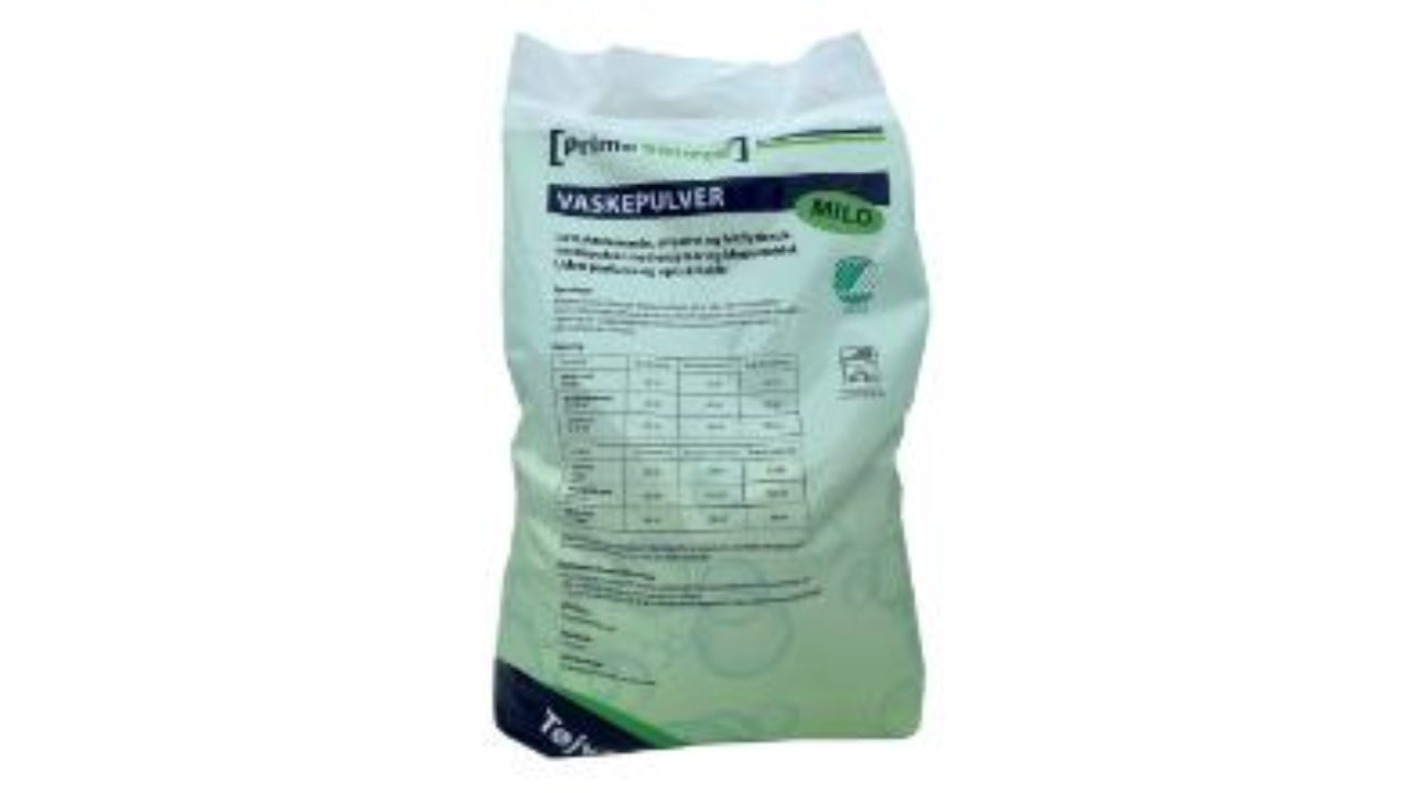 Vaskepulver mild u/parfume 10kg