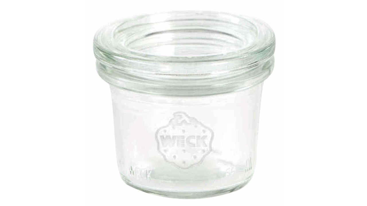 Patentglas Weck 35ml m/låg glas