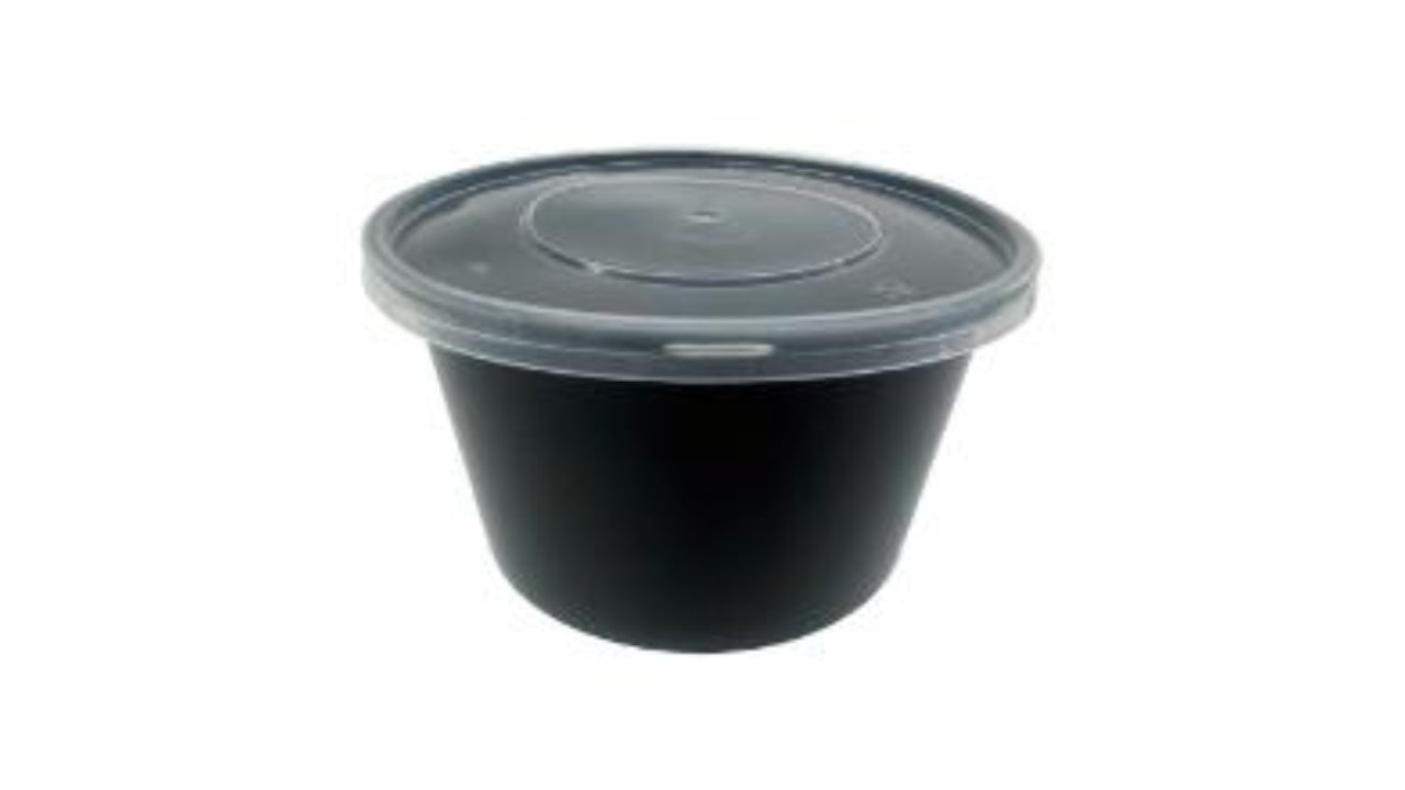 Plastbakke catersource 450ml rund 50stk