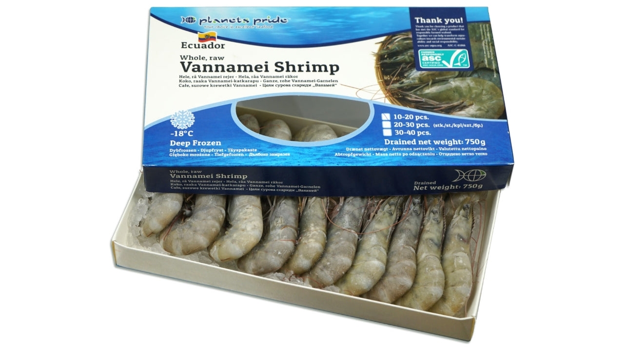 Vannamei rejer 10/20 25% 1000g/750g ASC
