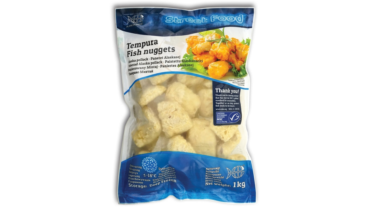 Tempuranuggets af alaskasej 20-50g 1kg