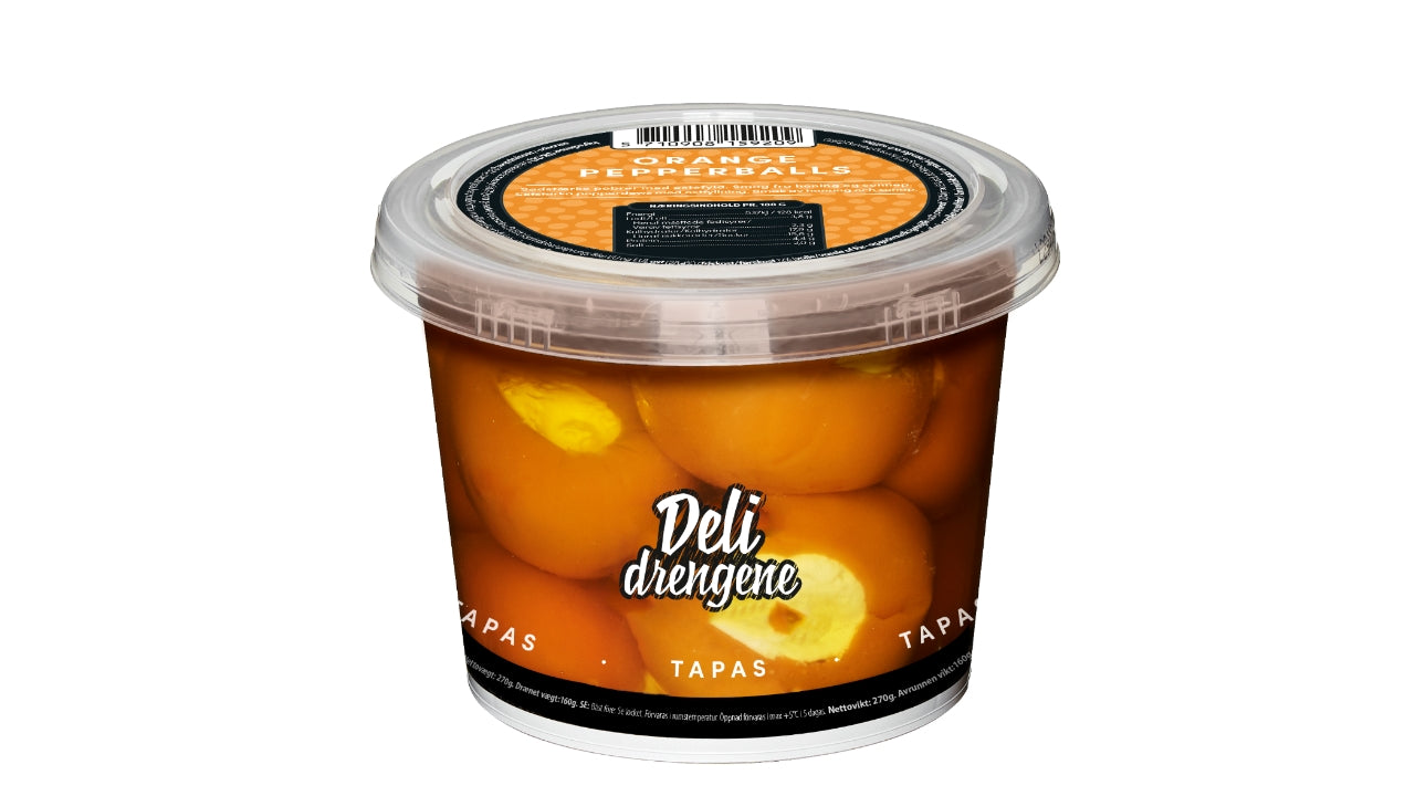 Orange pepperdews m/ostefyld 270g