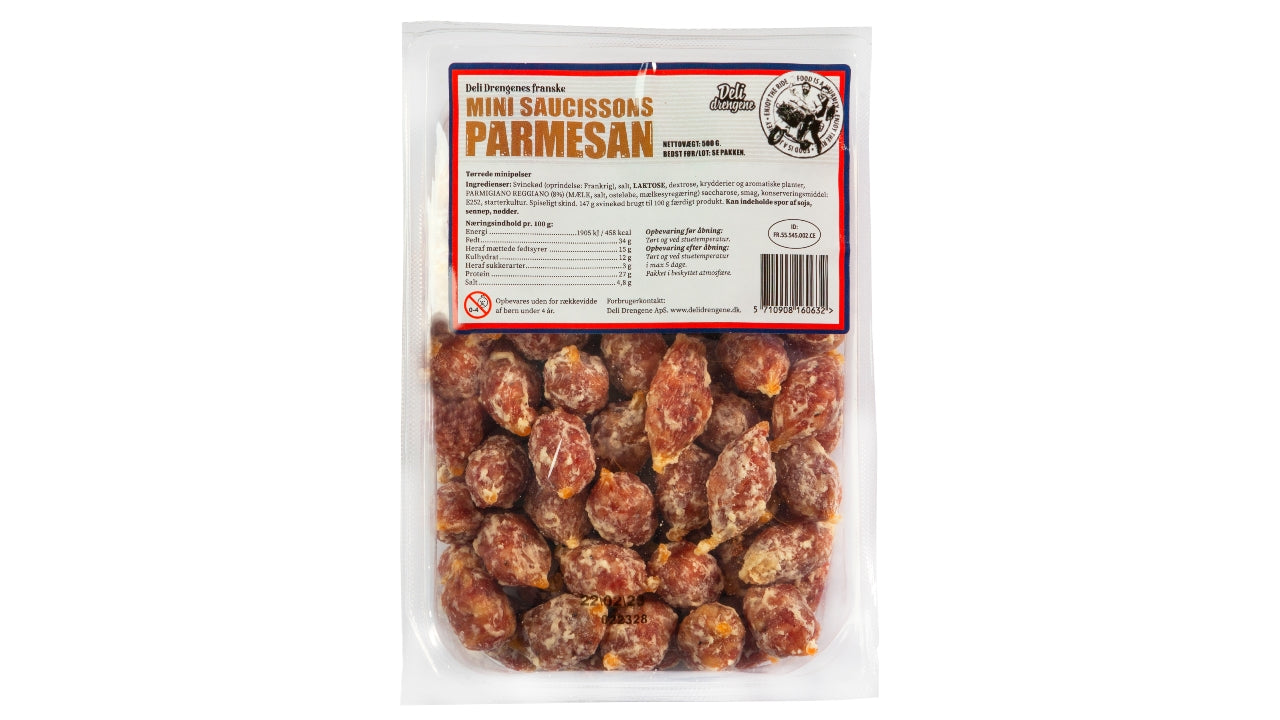 Mini-saucisson med parmesan 500g