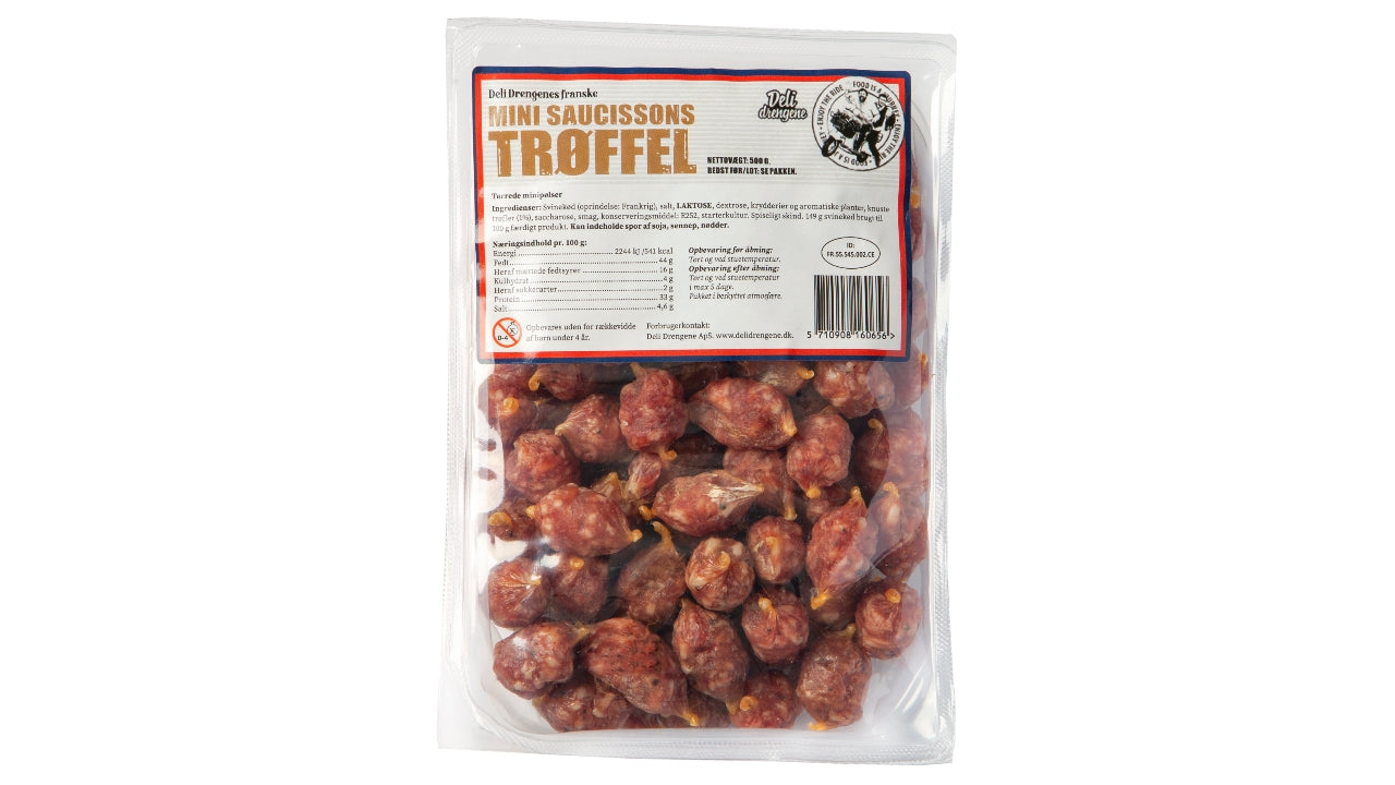 Mini-saucisson med trøffel 500g