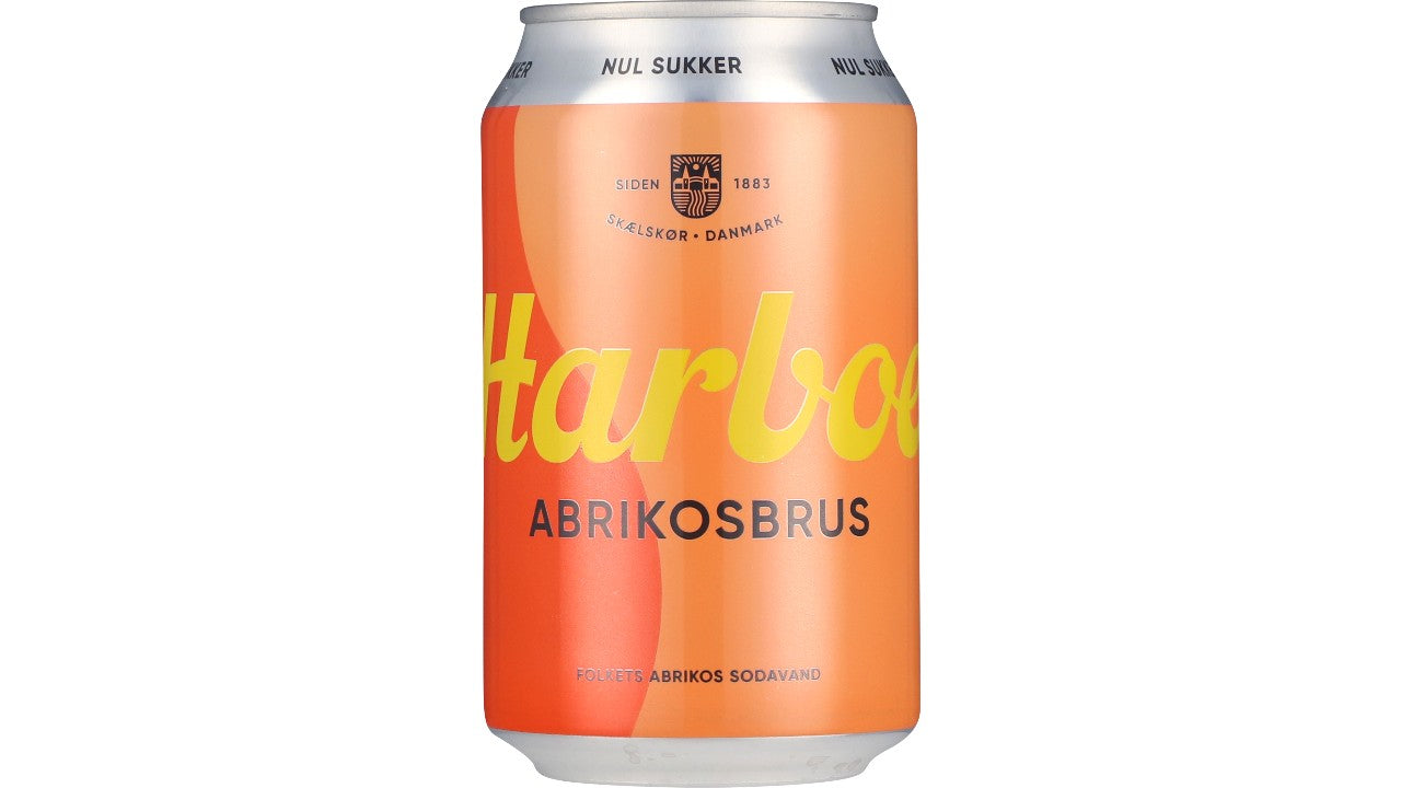 Harboe abrikos 0 sukker 18x33cl